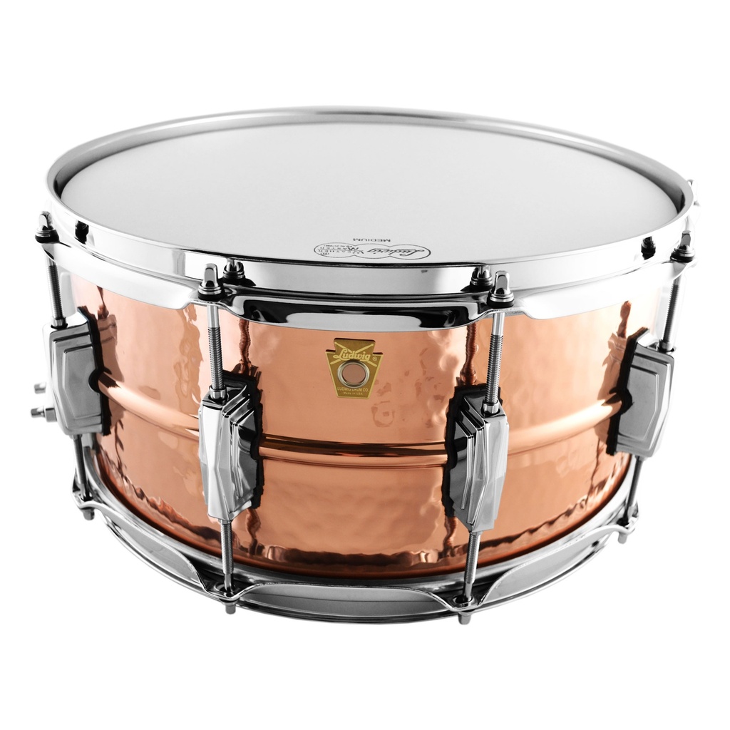[LC662K] Ludwig 6.5" x 14" Hammered Copper Phonic Snare w/ Imperial Lugs