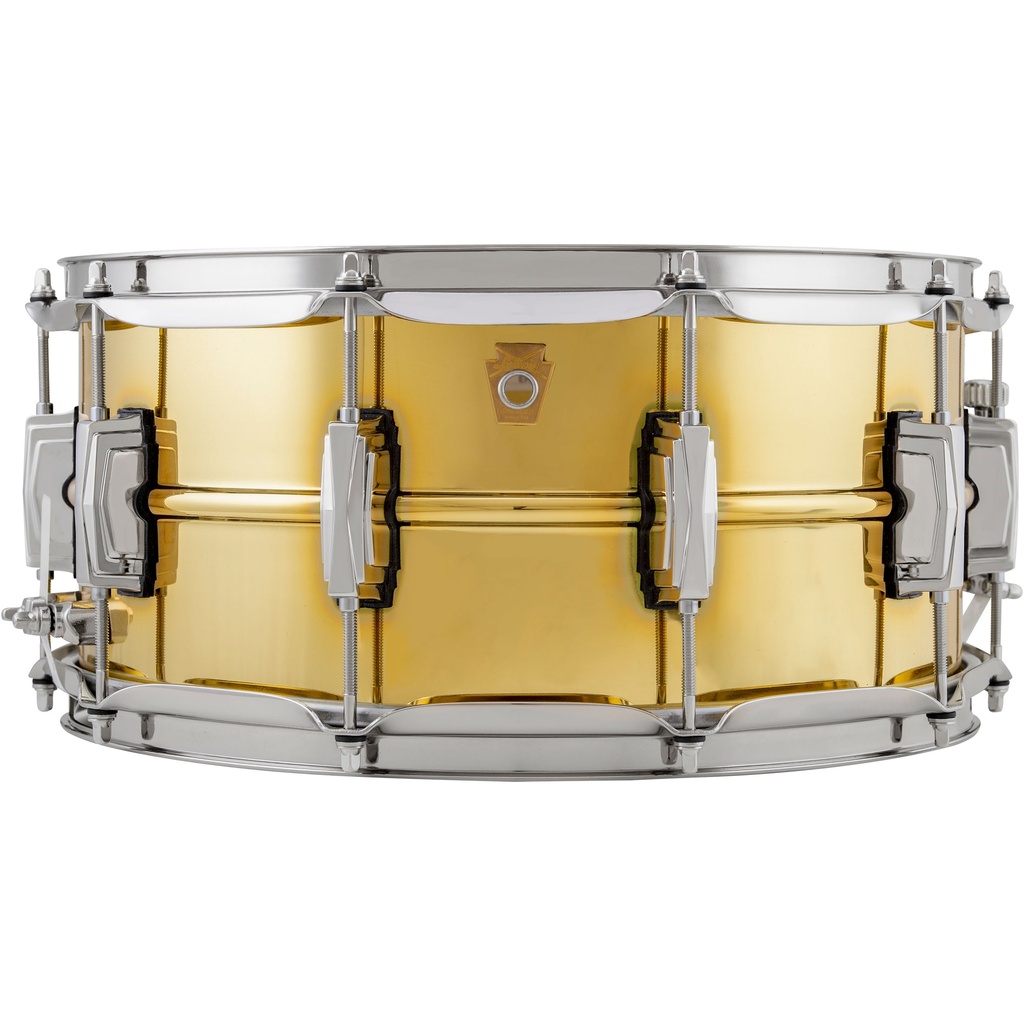 [LB403] Ludwig 6.5" x 14" Polished "Super Brass" Snare Drum w/ Nickel