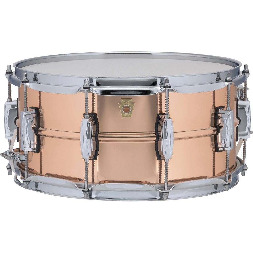 [LC662] Ludwig 6.5" x 14" Smooth Copper Phonic Snare Drum w/ Imperial Lugs