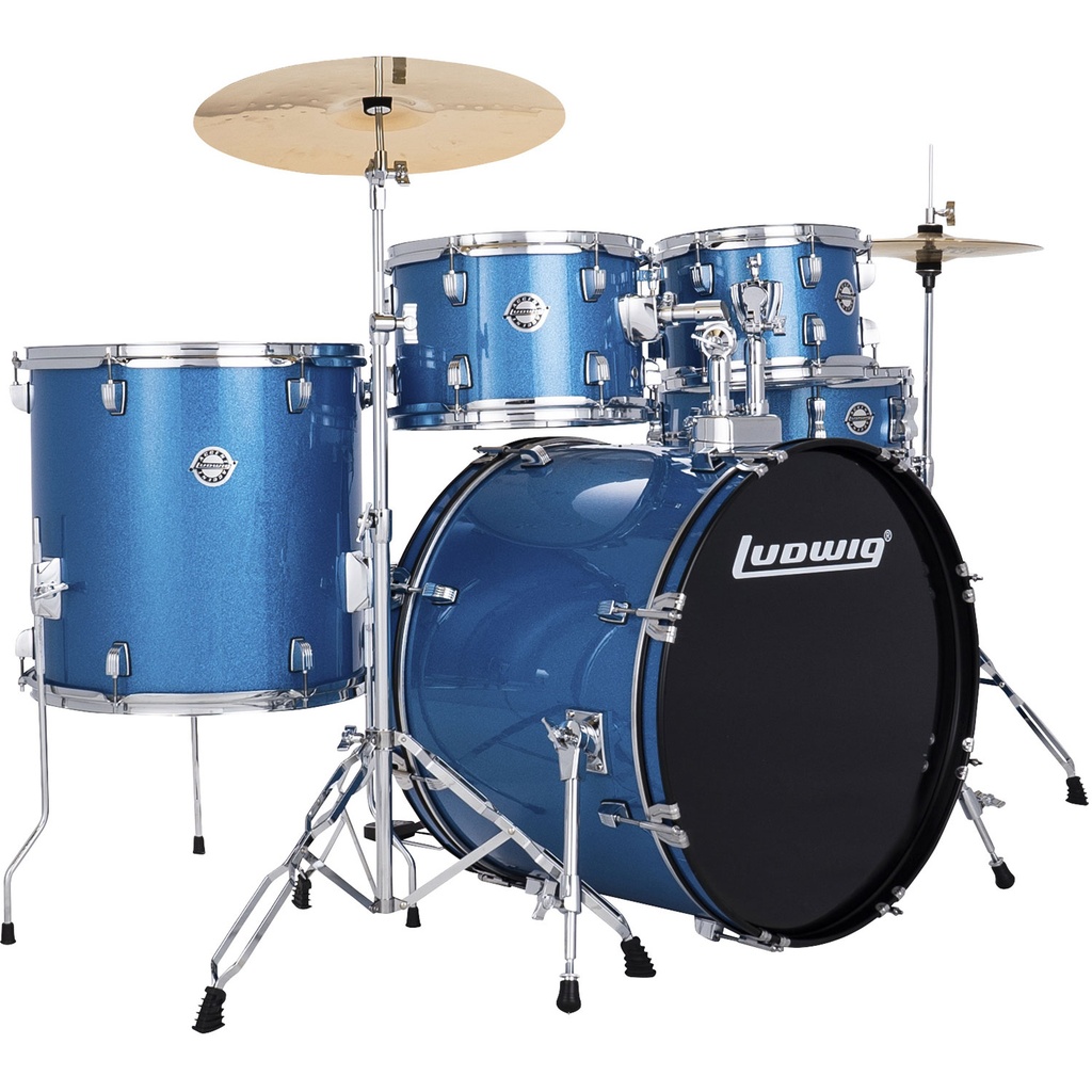 [LC195] Ludwig Accent 'Drive' 5-Piece Drum Set (22B-10-12-16F-14S)