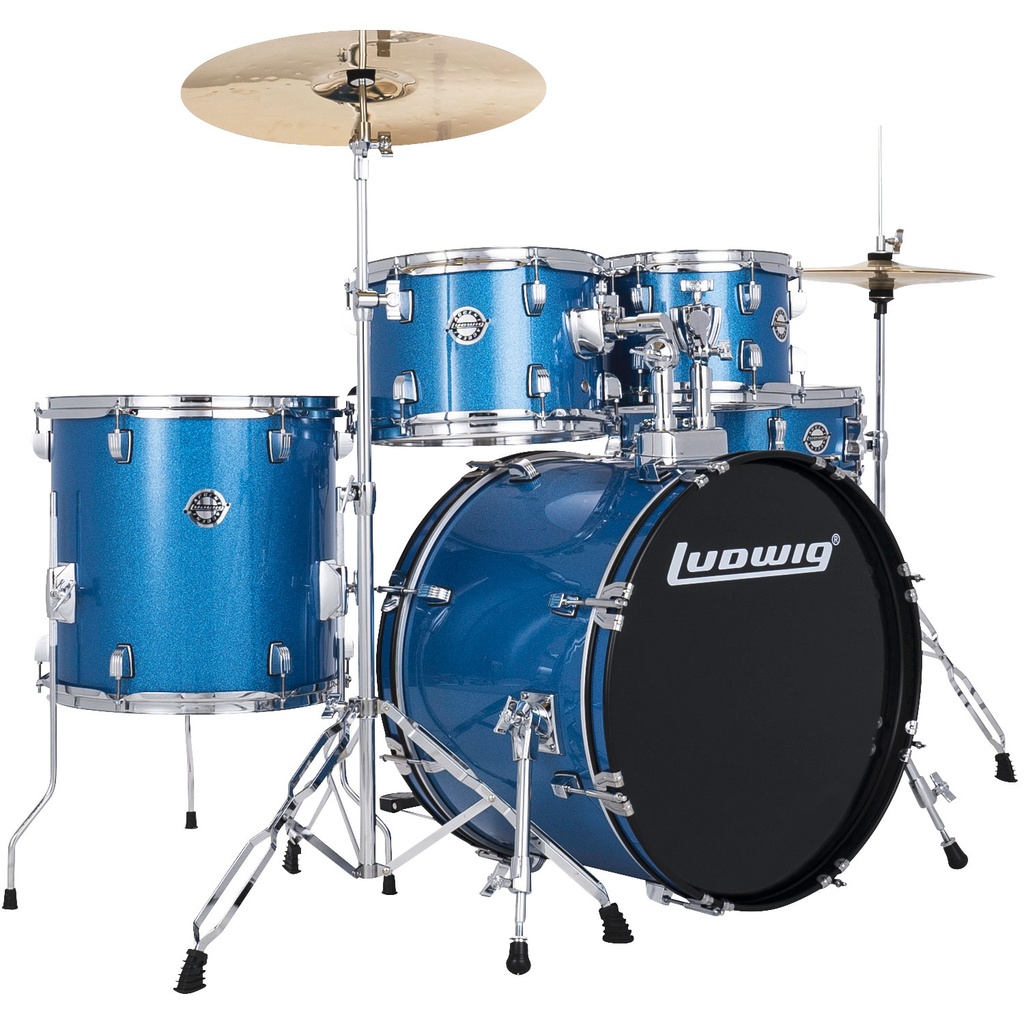 [LC190] Ludwig Accent 'Fuse' 5-Piece Drum Set (20B-10-12-14F-14S)