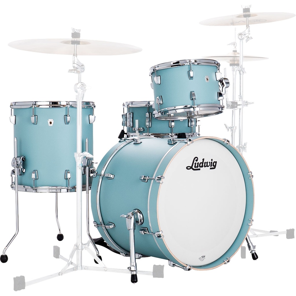 [LN24023TX] Ludwig Neusonic 3-Piece Downbeat Drum Set (20B-12-14F)