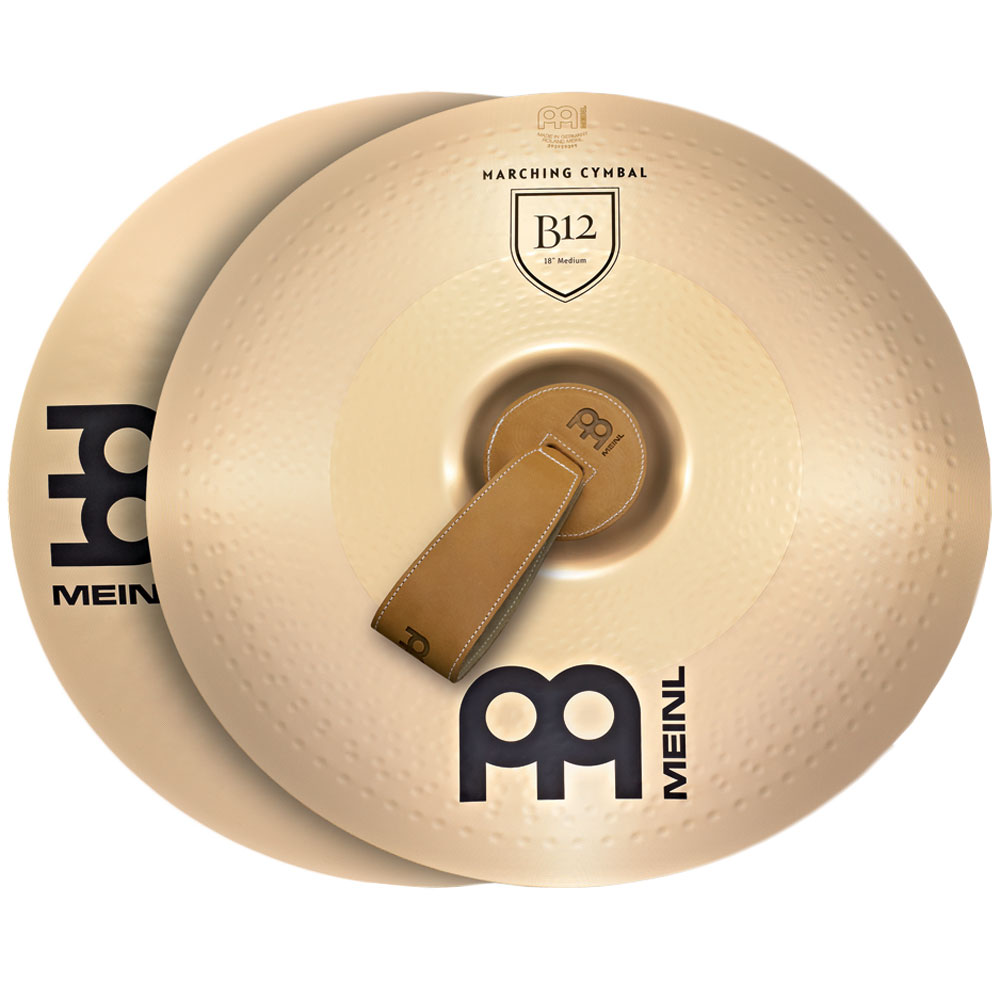 [MA-B12-18M] Meinl 18" Medium B12 Marching Cymbals (pair)