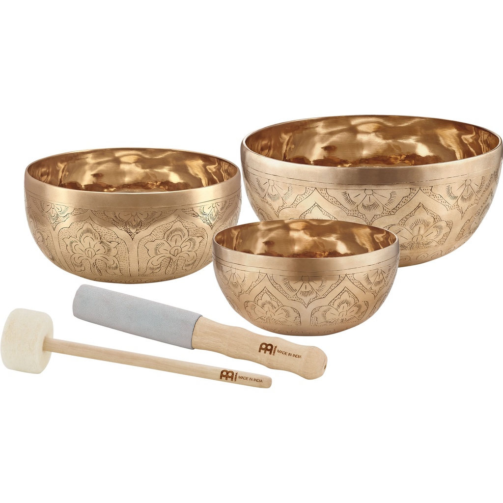 Meinl 3-Piece Special Engraved Singing Bowl Set
