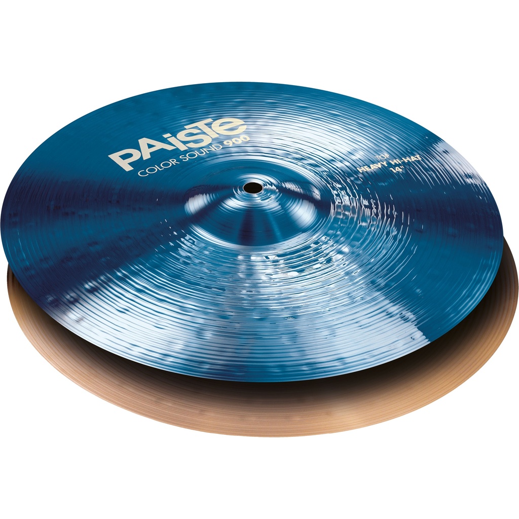 Paiste 14" Color Sound 900 Blue Heavy Hi Hat Cymbals