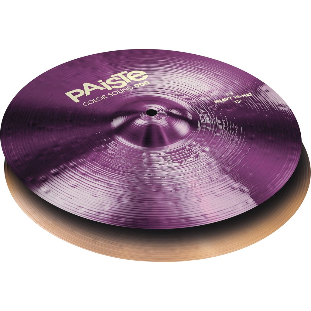 Paiste 15" Color Sound 900 Purple Heavy Hi Hat Cymbals