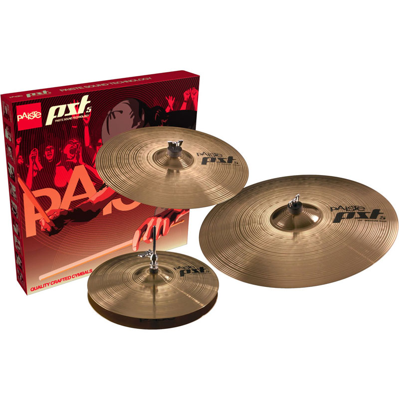 [068USET] Paiste PST 5 Universal 3-Piece Cymbal Box Set (14H-16C-20R)