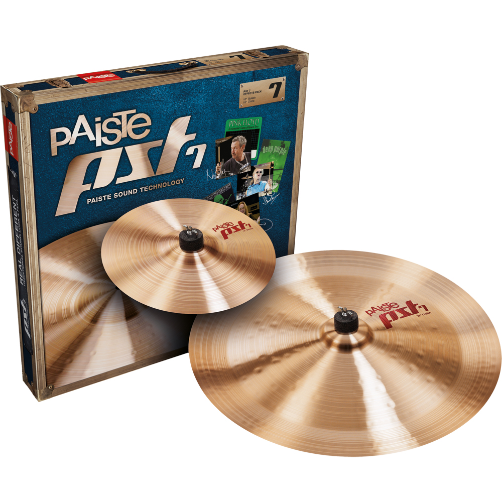 [170FXPK] Paiste PST 7 Effects 2-Piece Cymbal Box Set (10S-18CH)
