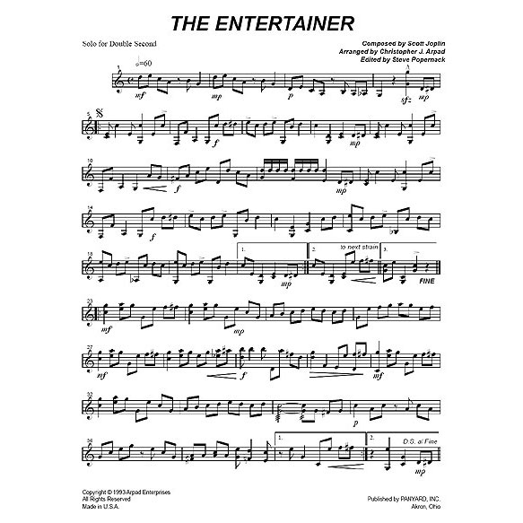 [7032] Panyard Panyard 7032 - The Entertainer by Scott Joplin