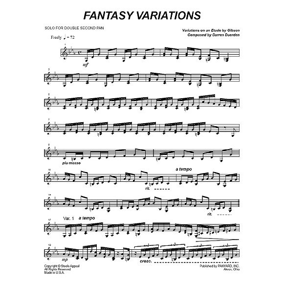 [7034] Panyard Panyard 7034 - Fantasy Variations by Darren Duerden