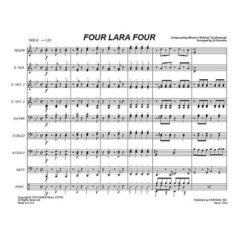 [7040] Panyard Panyard 7040 - Four Lara Four by Winston Scarborough
