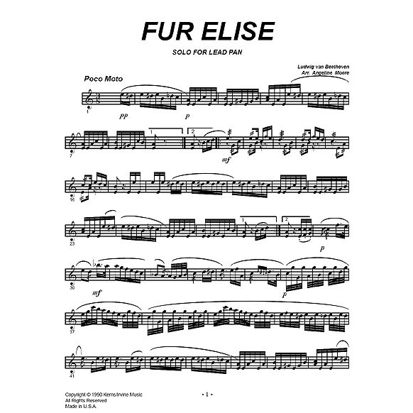 [7041] Panyard Panyard 7041 - Fur Elise Comp. by Ludwig van Beethoven