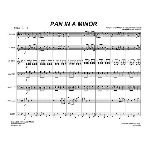 [7084] Panyard Panyard 7084 - Pan in A Minor by Aldwyn Roberts