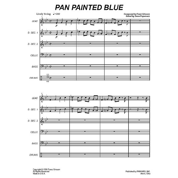[7089] Panyard Panyard 7089 - Pan Painted Blue by Franz Grissom