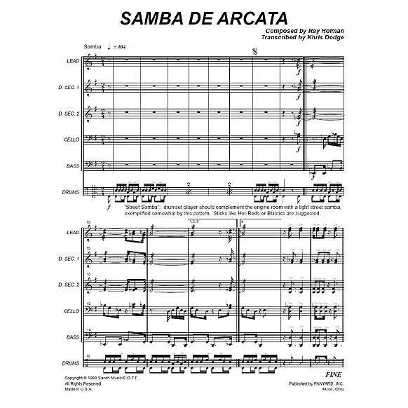 [7100] Panyard Panyard 7100 - Samba de Arcata by Ray Holman