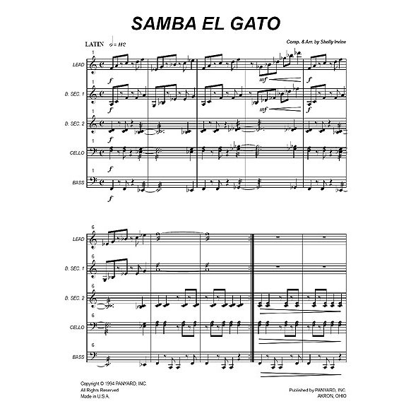 [7102] Panyard Panyard 7102 - Samba el Gato by Shelly Irvine