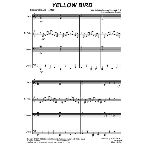 [7148] Panyard Panyard 7148 - Yellow Bird by Luboff/Bergman