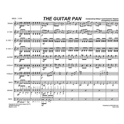 [7161] Panyard Panyard 7161 - The Guitar Pan by Aldwyn Roberts