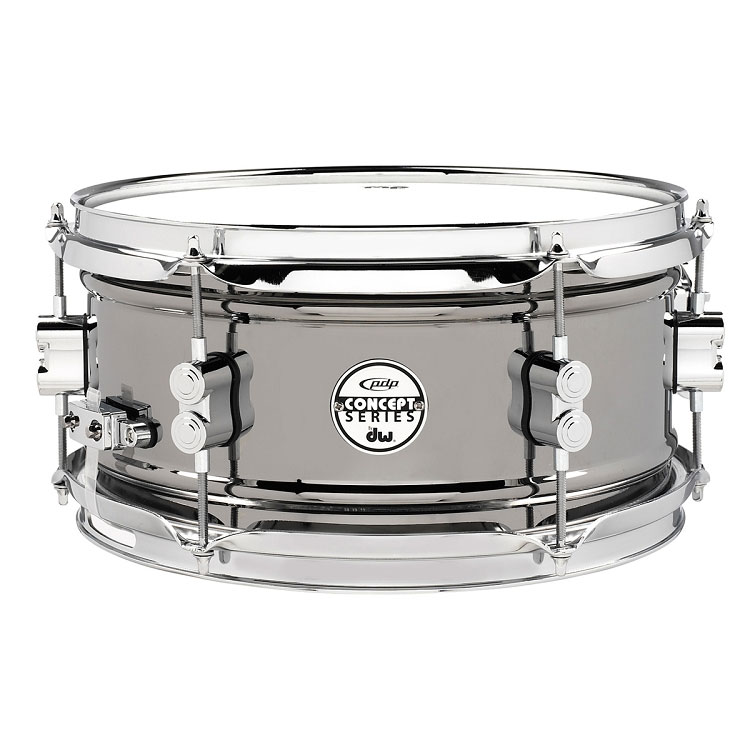 [PDSN0610BNCR] PDP 6" x 10" Concept Black Nickel Over Steel Snare Drum