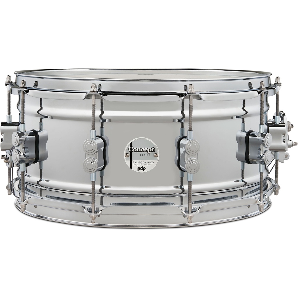 [PDSN6514SSCSC] PDP 6.5" x 14" Concept 1mm Chrome Steel Snare w/ Chrome