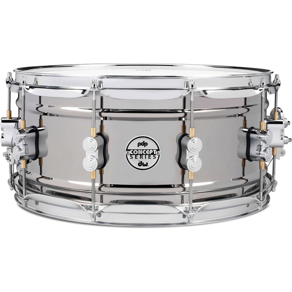 [PDSN6514BNCR] PDP 6.5" x 14" Concept Black Nickel Over Steel Snare Drum