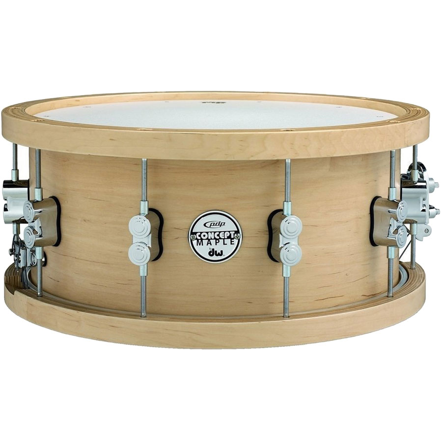 [PDSN6514NAWH] PDP 6.5" x 14" Concept Maple Snare Drum with Wood Hoops