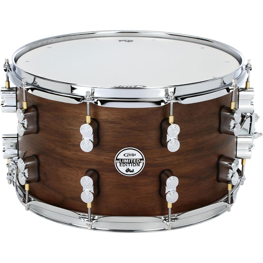 [PDSN0814MWNS] PDP 8" x 14" LTD 20-Ply Maple/Walnut Snare in Natural Satin