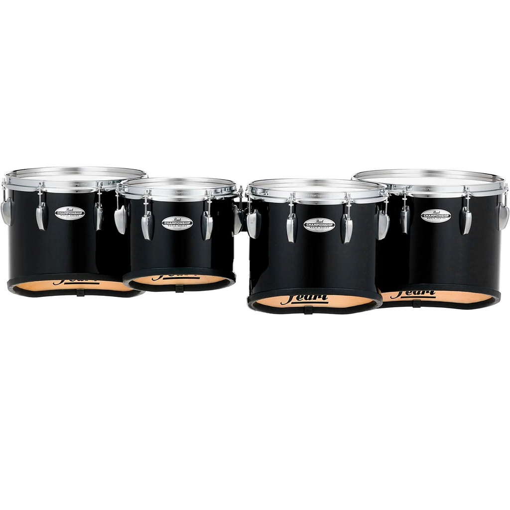 [PMTML0234/A103] Pearl 10-12-13-14" Championship Marching Tenors in Piano Black