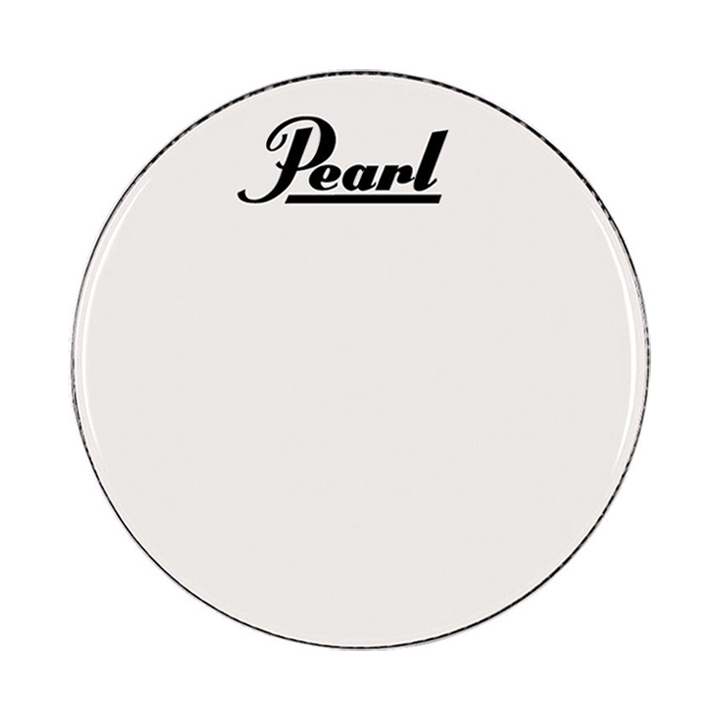 [BR1214PL] Pearl 14" Smooth White Ambassador Pearl Logo