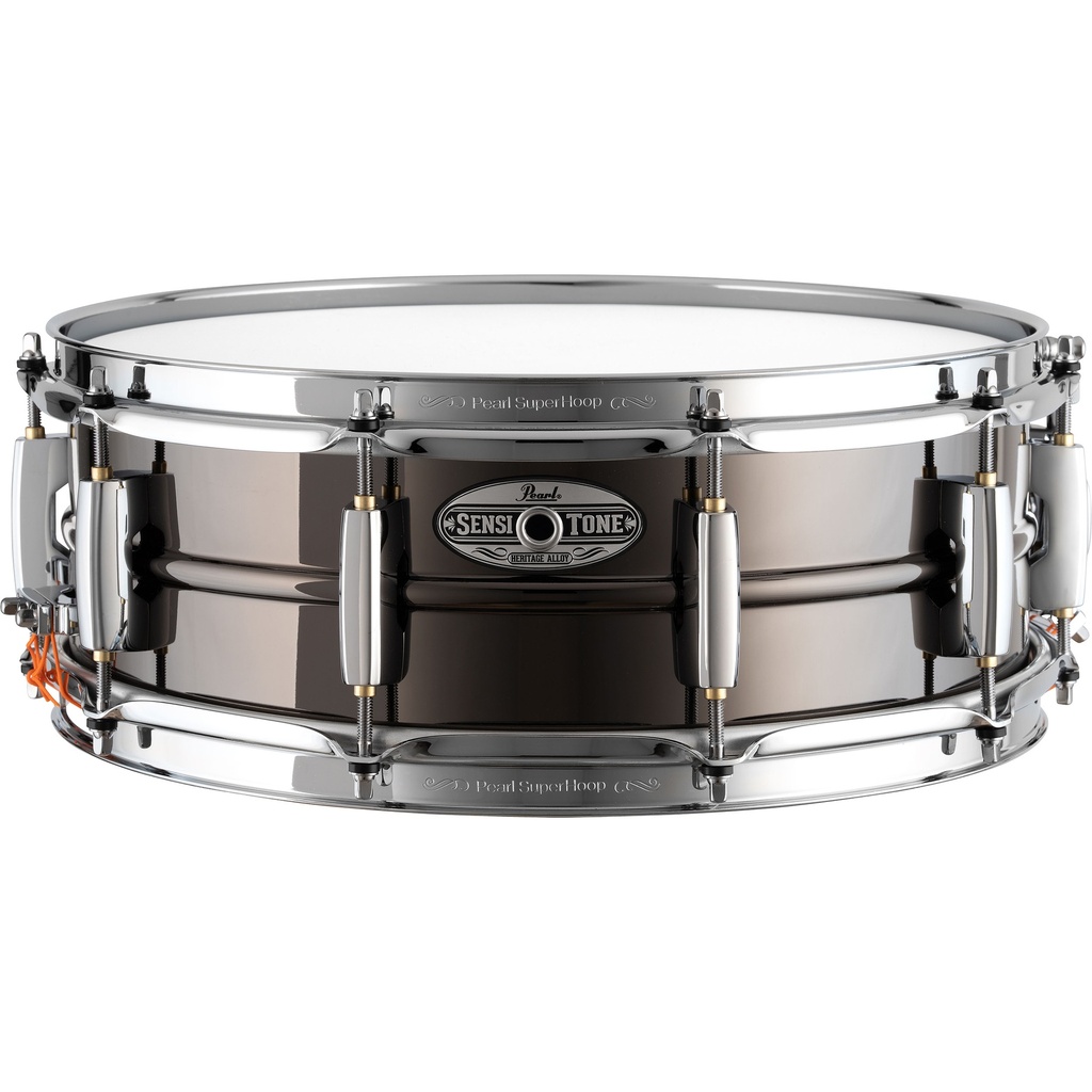 [STH1450BR] Pearl 14" x 5" SensiTone Heritage 1mm Black Brass Snare Drum