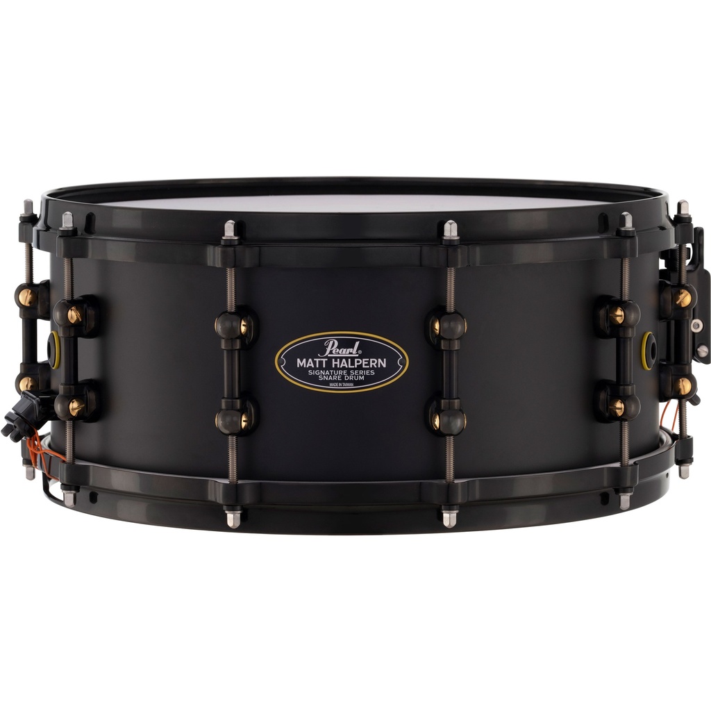 [MH1460/B] Pearl 14" x 6" Matt Halpern Signature Black Brass Snare Drum