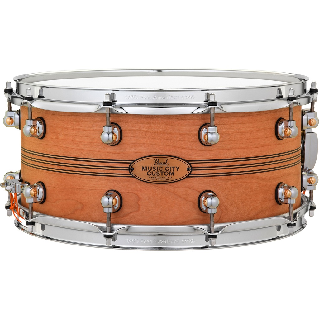 [MCCC1465S/C1004] Pearl 14" x 6.5" MCC Solid Cherry Snare w/ Boxwood-Rosewood