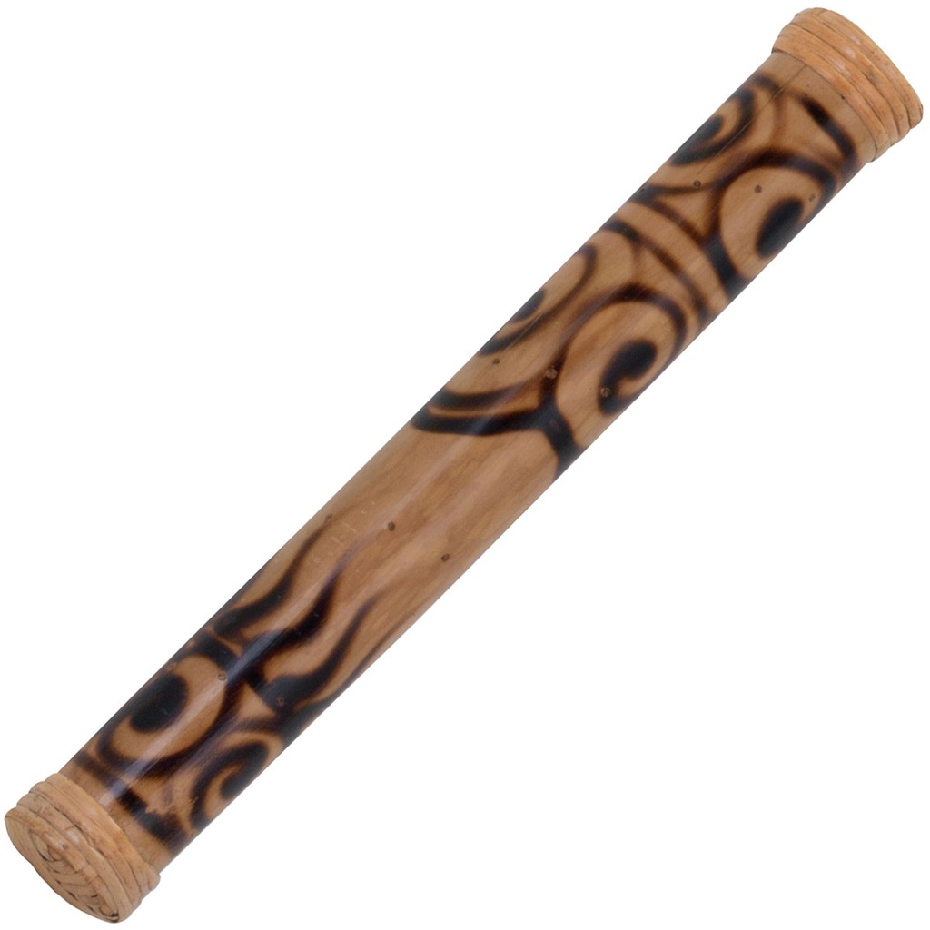 [PBRSB16694] Pearl 16" Bamboo Rainstick with Rhythm Water Woodburned Design