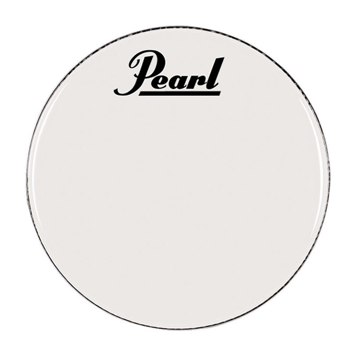 [BR1220PL] Pearl 20" Smooth White Ambassador Pearl Logo