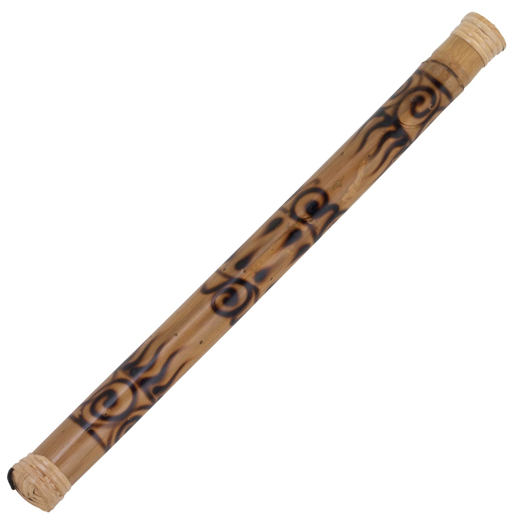 [PBRSB24694] Pearl 24" Bamboo Rainstick with Rhythm Water Woodburned Design