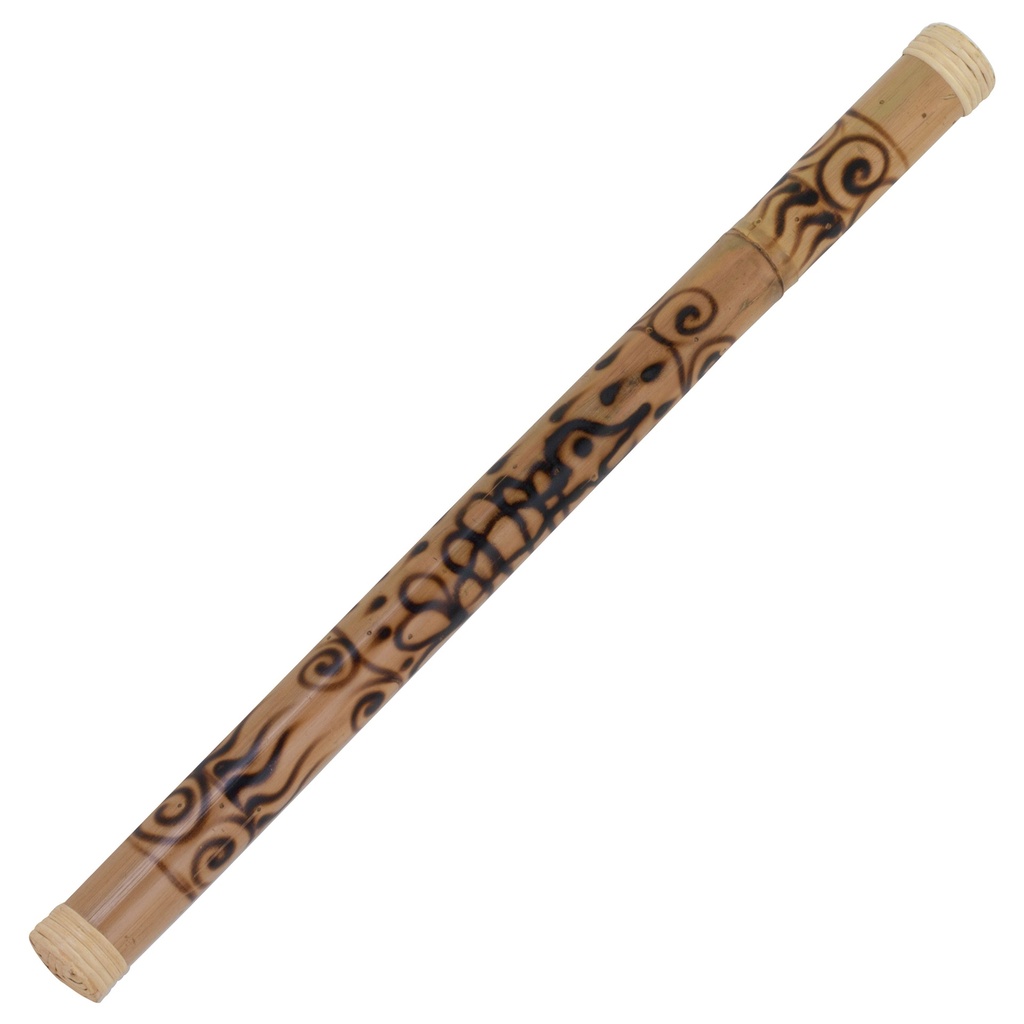 [PBRSB32694] Pearl 32" Bamboo Rainstick with Rhythm Water Woodburned Design
