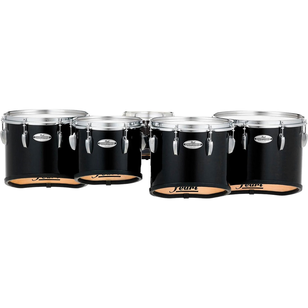 [PMTML68023/A103] Pearl 6-8-10-12-13" Championship Marching Tenors in Piano Black