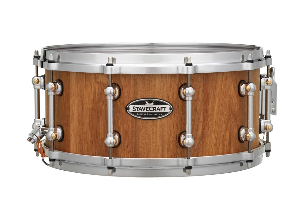 [SCD1465MK186] Pearl 6.5" x 14" Stavecraft Makha Snare Drum in Hand-Rubbed Natural Finish