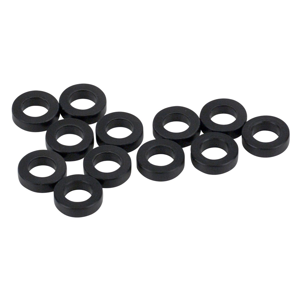 [NLW12B/12] Pearl Black Nylon Tension Rod Washers (12 Pack)