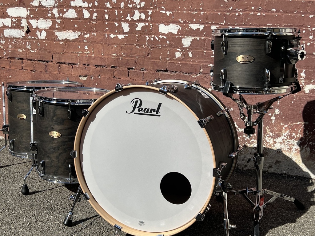 [STS944XP/C852] Pearl Session Studio Select 4-Piece Drum Set (24" Bass 13/16/18" Toms) Black Satin Ash
