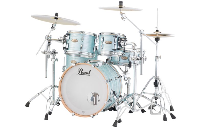 [STS904XP/C414] Pearl Session Studio Select Series 4-piece shell pack in Ice Blue Oyster