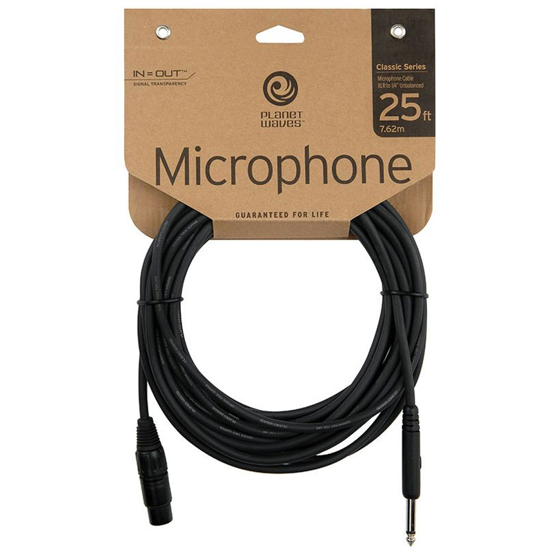 [PW-CGMIC-25] Planet Waves 25' Classic Series Microphone Cable (XLR Female to 1/4")