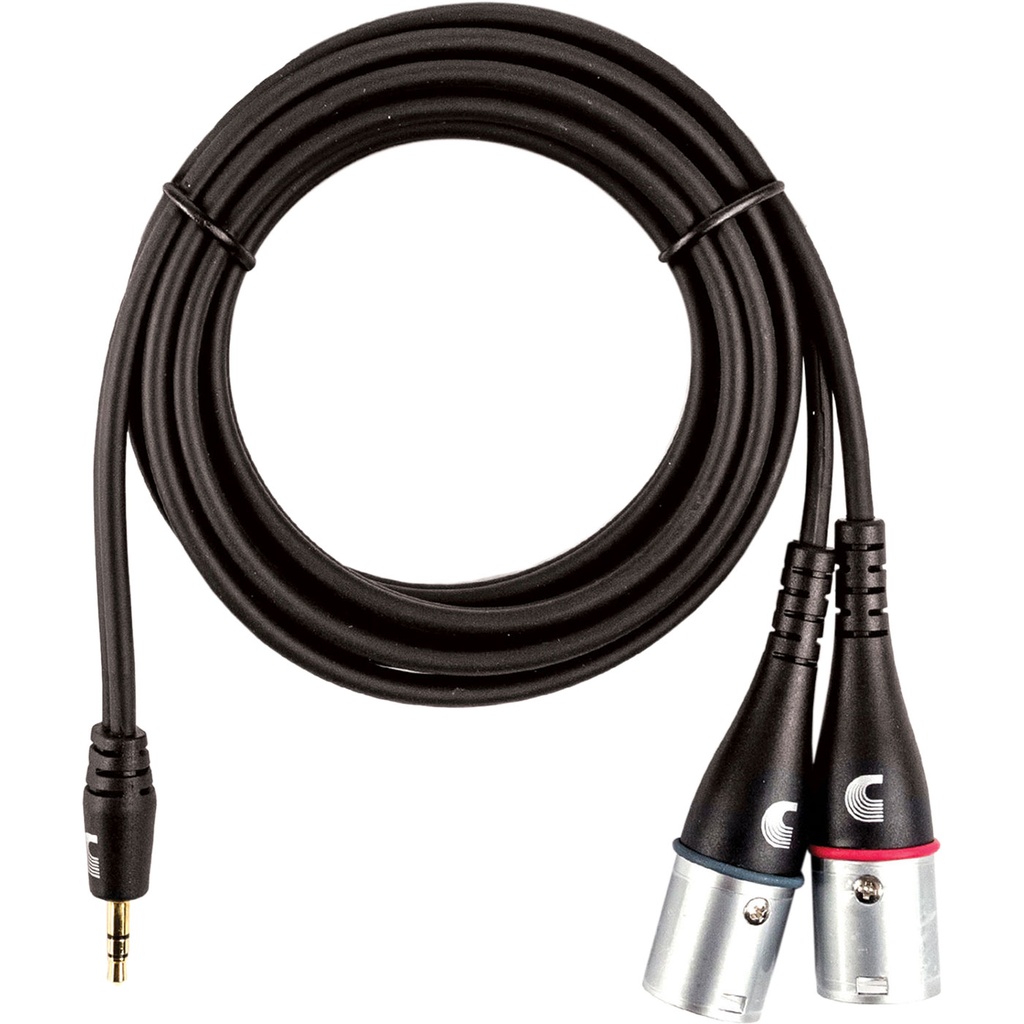 [PW-MPXLR-06] Planet Waves 6' Male 1/8" Stereo to Dual Male XLR Cable