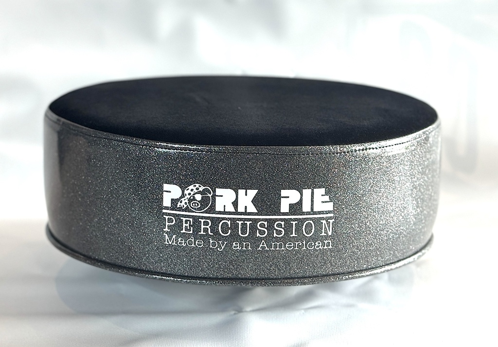 [PPRTOP2ND-BG] Pork Pie Percussion Custom Throne (B-STOCK) (TOP ONLY) with Black Top and Gray Sparkle Side