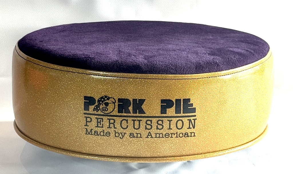 [PPRTOP-CUST-PG] Pork Pie Percussion Custom Throne (TOP ONLY) in Purple Velvet Top and Gold Sparkle Side