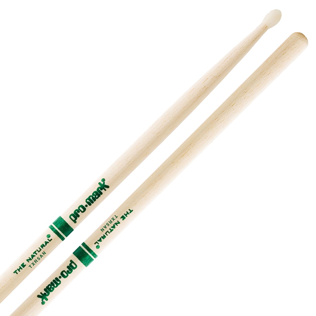 [TXR5AN] Promark 5A Natural Hickory Nylon Tip Drumsticks