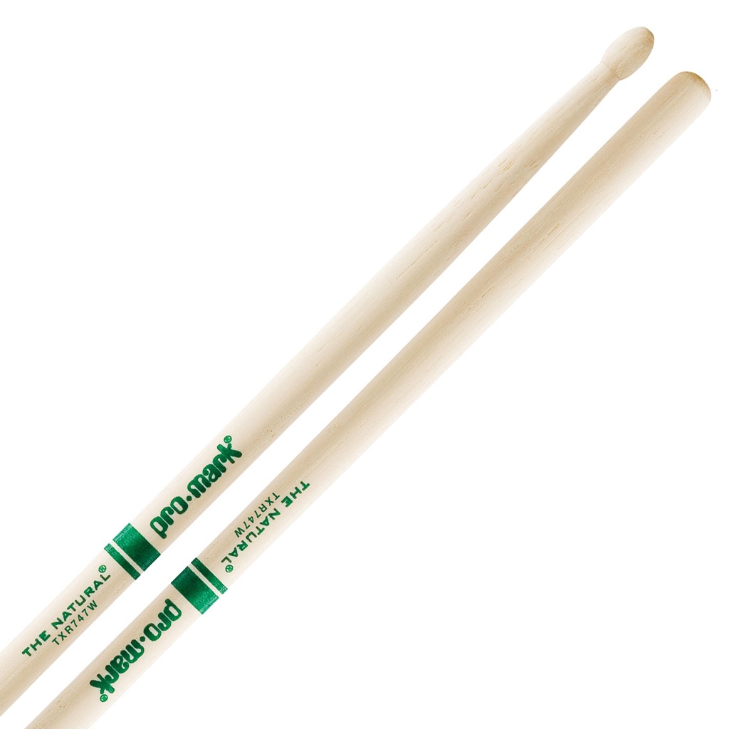 [TXR747W] Promark 747 Natural Hickory Wood Tip Rock