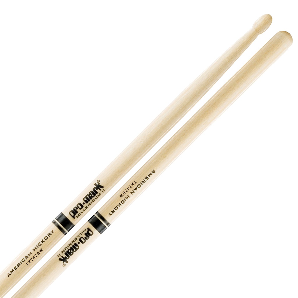 [TX747BW] Promark 747B Hickory Wood Tip Super Rock