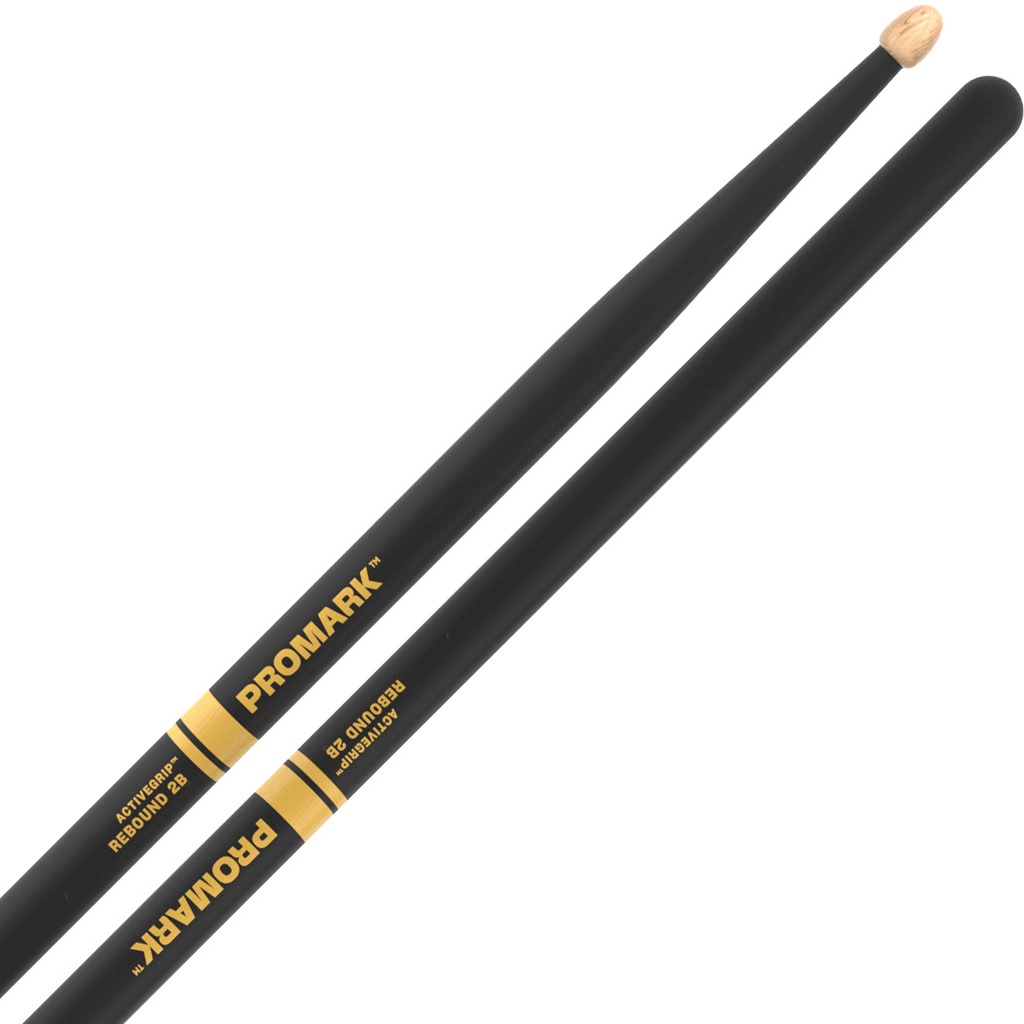 [R2BAG] Promark Rebound 2B Black ActiveGrip Drum Sticks