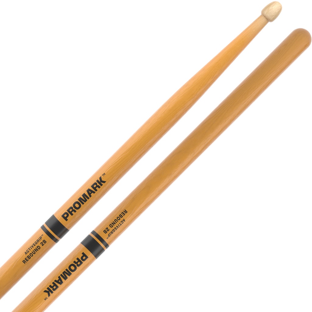 [R2BAGC] Promark Rebound 2B Clear ActiveGrip Drum Sticks